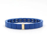 Bohemian Beaded Enamel Rainbow Bracelet Stacked