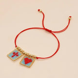 Heart Beads Adjustable Bracelet Boho Accessories Women