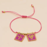 Heart Beads Adjustable Bracelet Boho Accessories Women