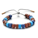 Natural Stone Boho Bracelet & Bangle Rainbow Beads Stone Charm Bracelet