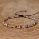 YueTong Natural Stone Beads Tibetan Stretch Bracelet For Men Women Yoga