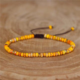 YueTong Natural Stone Beads Tibetan Stretch Bracelet For Men Women Yoga