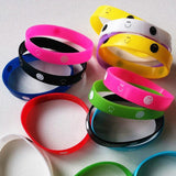 20PCS Smile Face Silicone Bracelets Night Glow Wristband For Women Men Kids