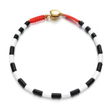 Boho Enamel Stretch Bracelets Rainbow Beads Stackable Bracelet Men