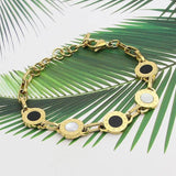 Gold/Rose/Silver Shell Resin Charm Bracelet Wedding Party Beads Bracelets