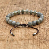 Men Women Laradorite Friendship Bracelets Natural Stone Punk Meditation Couples