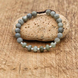 Men Women Laradorite Friendship Bracelets Natural Stone Punk Meditation Couples