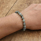 Men Women Laradorite Friendship Bracelets Natural Stone Punk Meditation Couples