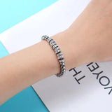 Zircon Circle Bracelet Adjustable Size Stainless Steel Jewelry for Women