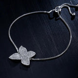 Zirconia Flower Charm Bracelet for Women