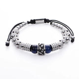 Skull Men Bracelet with Tigereye Stone
