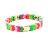 Enamel Beads Arrow Bracelet Stacking Yoga Bracelet