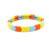 Enamel Beads Arrow Bracelet Stacking Yoga Bracelet