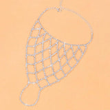 Stonefans Hollow Mesh Rhinestone Bracelet for Women Crystal Wrist Chain