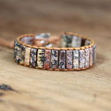 Leopard Skin Stone Bohemia Charm Bracelet Women Man Jewelry