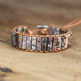 Leopard Skin Stone Bohemia Charm Bracelet Women Man Jewelry