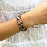 Leopard Skin Stone Bohemia Charm Bracelet Women Man Jewelry
