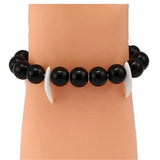 Anime Bracelet Wolf Tooth Bead Bracelet Men Bracelets & Bangles Kikyou Jewelry