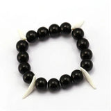 Anime Bracelet Wolf Tooth Bead Bracelet Men Bracelets & Bangles Kikyou Jewelry