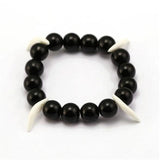 Anime Bracelet Wolf Tooth Bead Bracelet Men Bracelets & Bangles Kikyou Jewelry