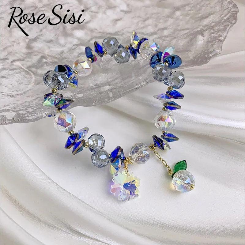 Colorful Crystal Charm Bracelet for Women