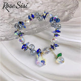 Colorful Crystal Charm Bracelet for Women