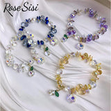 Colorful Crystal Charm Bracelet for Women