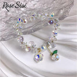 Colorful Crystal Charm Bracelet for Women
