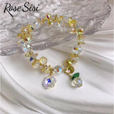 Colorful Crystal Charm Bracelet for Women
