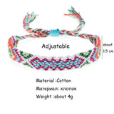 12Pcs Bohemia Summer Beach Colorful Tassel Bracelet Kit