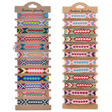 12Pcs Bohemia Summer Beach Colorful Tassel Bracelet Kit