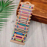 12Pcs Bohemia Summer Beach Colorful Tassel Bracelet Kit