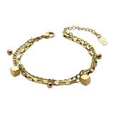 Stainless Steel Link Chain Bracelet for Women Men
