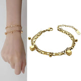 Stainless Steel Link Chain Bracelet for Women Men