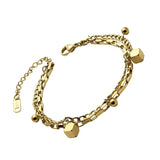 Stainless Steel Link Chain Bracelet for Women Men