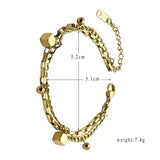 Stainless Steel Link Chain Bracelet for Women Men