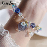 Opal Bead Bracelet Glass Transfer