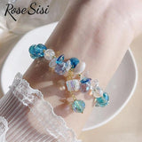Opal Bead Bracelet Glass Transfer