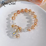 Opal Bead Bracelet Glass Transfer