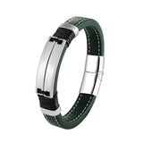 Double Row Stainless Steel Couple Bracelet