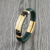 Double Row Stainless Steel Couple Bracelet