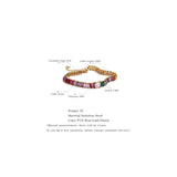 CZ Stainless Steel Chain Bracelet Bangle for Women