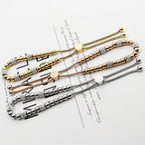 Circle Bead Zircon Women Bracelet Titanium Steel Jewelry Gift
