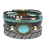 Bohemia Stone Leather Bracelets for Women