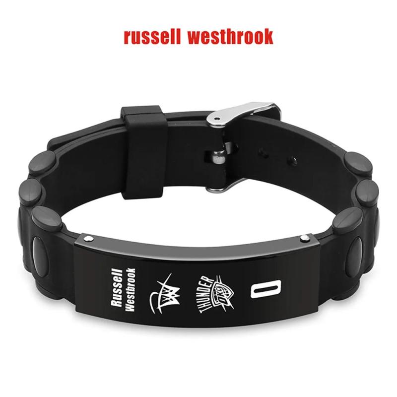 Basketball Star Player Bracelet Stainless Steel Adjustable Wristband
