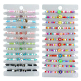 12pcs Shell Flower Rope Bracelets Set Colorful Beads Charm Bracelet