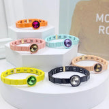 Enamel Charm Women's Bracelet Bangle Crystal Stone Elastic Rope