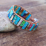Natural Stone Yoga Chakra Bracelet Wrap Jewelry Men Women