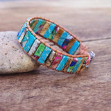 Natural Stone Yoga Chakra Bracelet Wrap Jewelry Men Women