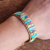 Natural Stone Yoga Chakra Bracelet Wrap Jewelry Men Women